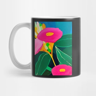 Pink Gum Flowers by Leah Gay Mug